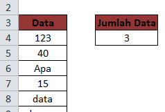 Cara Menghitung Jumlah Data Dalam Bentuk Angka Pada Microsoft Excel